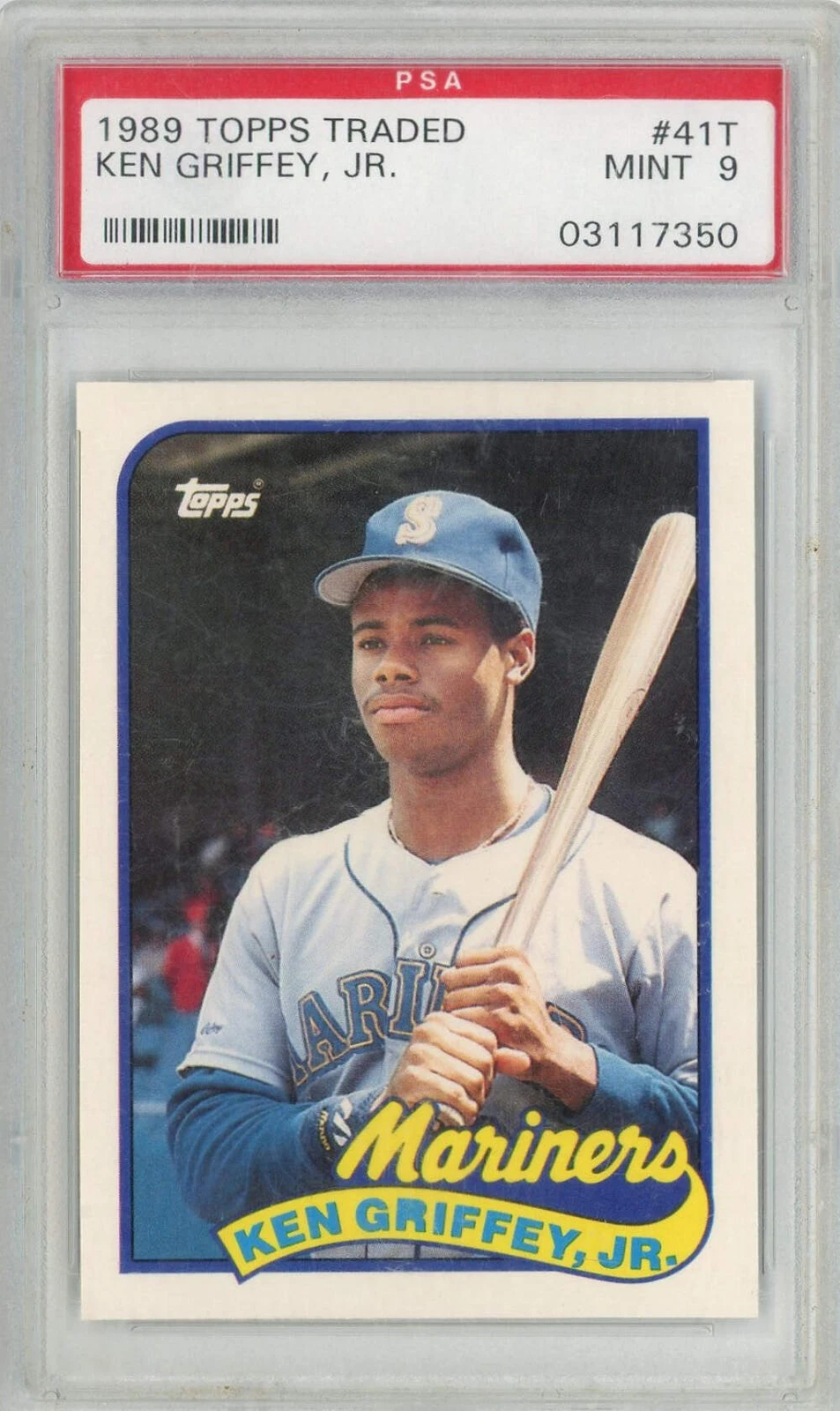 Graded 1989 Topps Traded Ken Griffey, Jr. #41T Rookie RC Baseball Card PSA 9