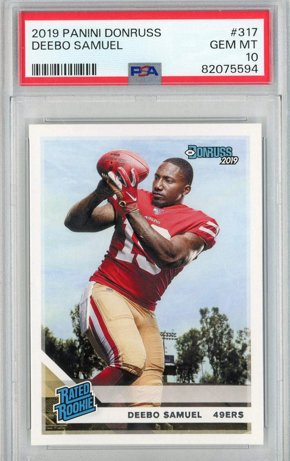 Graded 2019 Panini Donruss Deebo Samuel #317 Rookie RC Football Card PSA 10 Gem