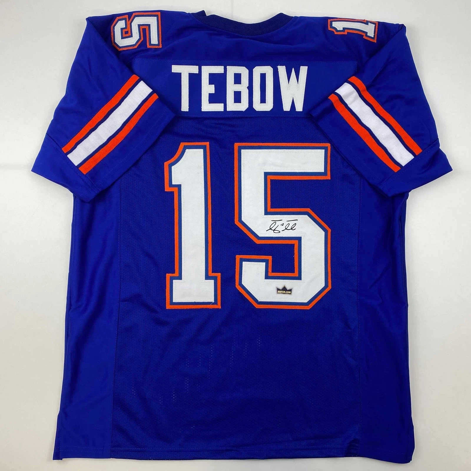 Facsimile Autographed Tim Tebow Florida Blue Reprint Laser Jersey Size Men's XL