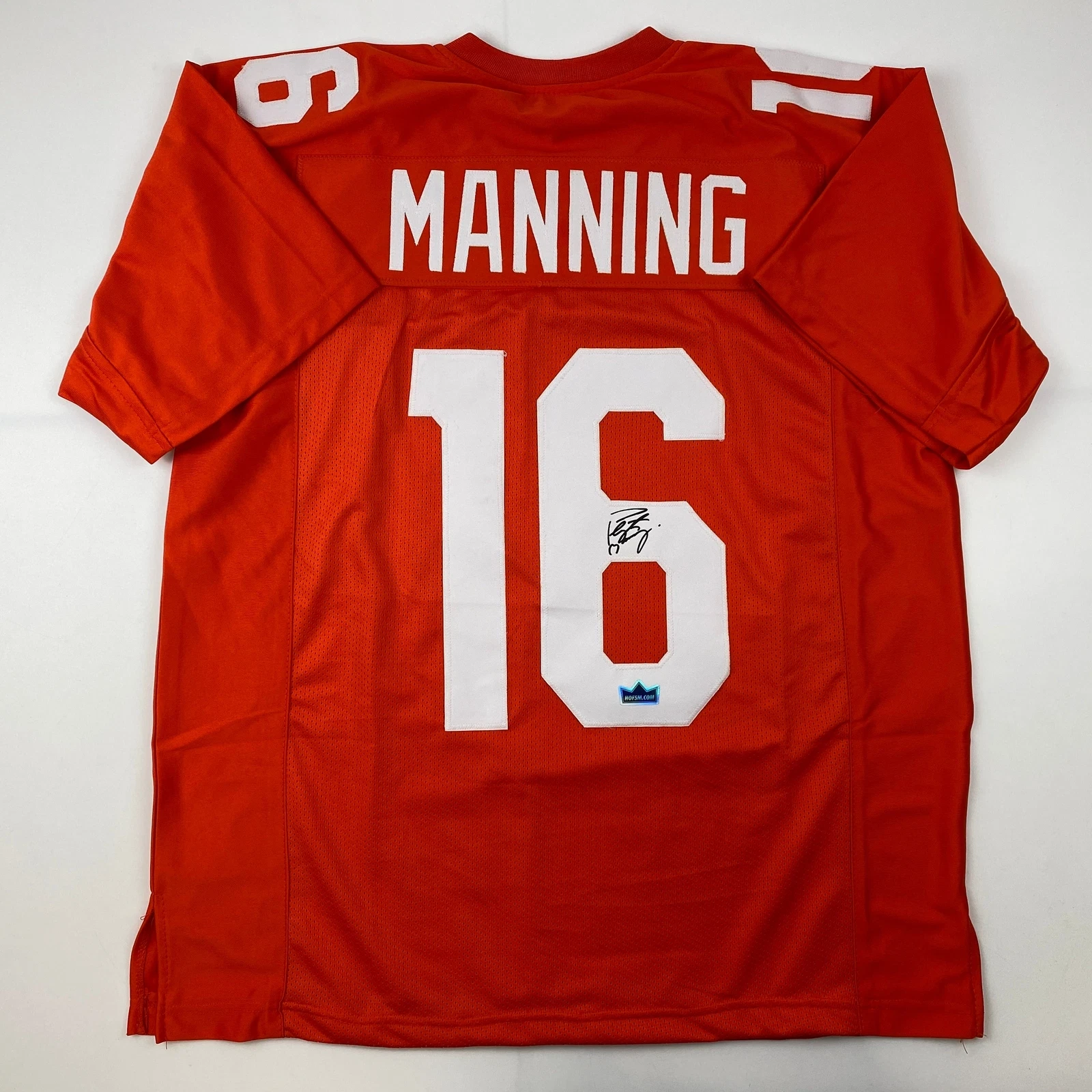 Facsimile Autographed Peyton Manning Tennessee Orange Reprint Jersey Men's XL