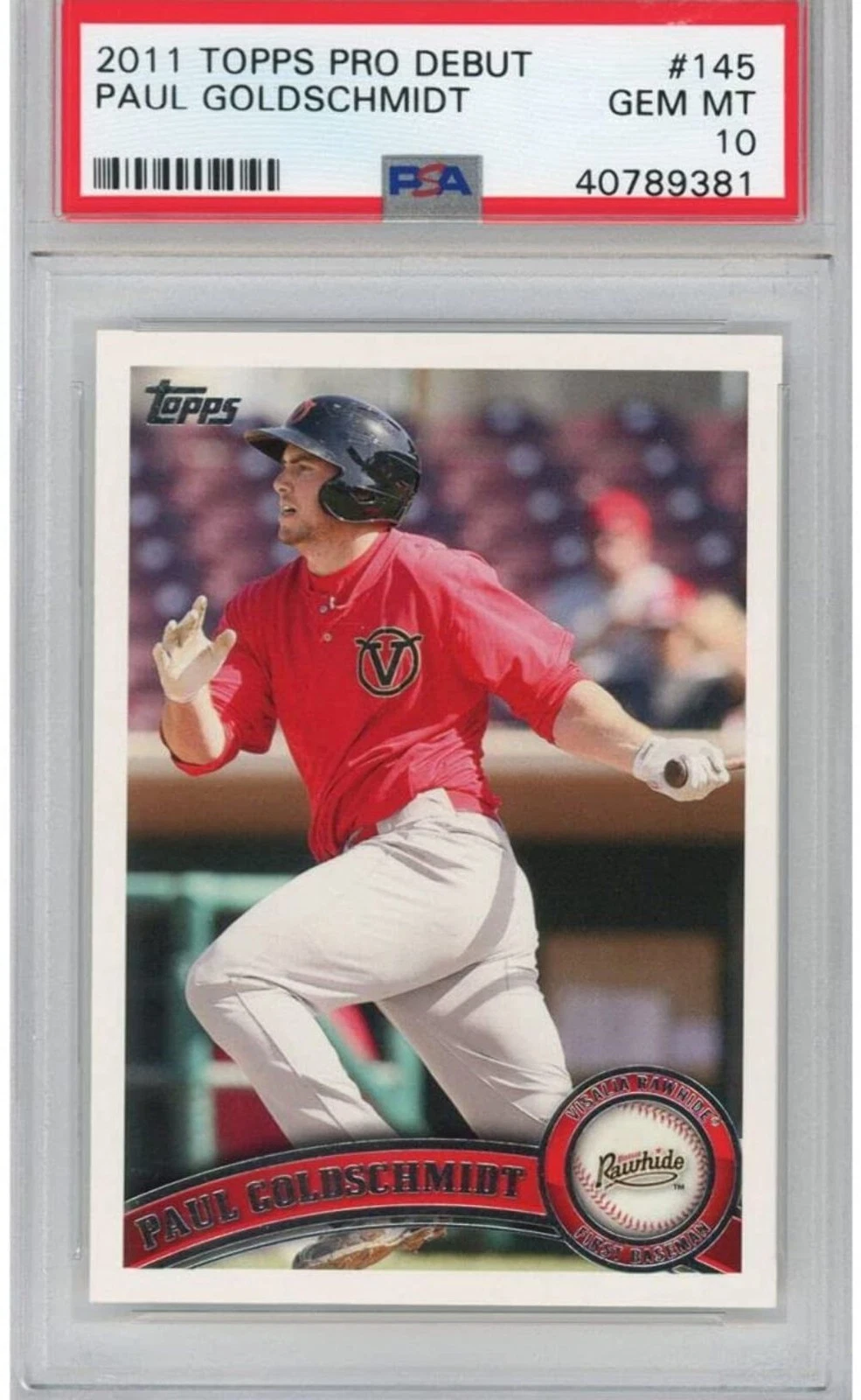 Graded 2011 Topps Pro Debut Paul Goldschmidt #145 Rookie RC Baseball Card PSA 10