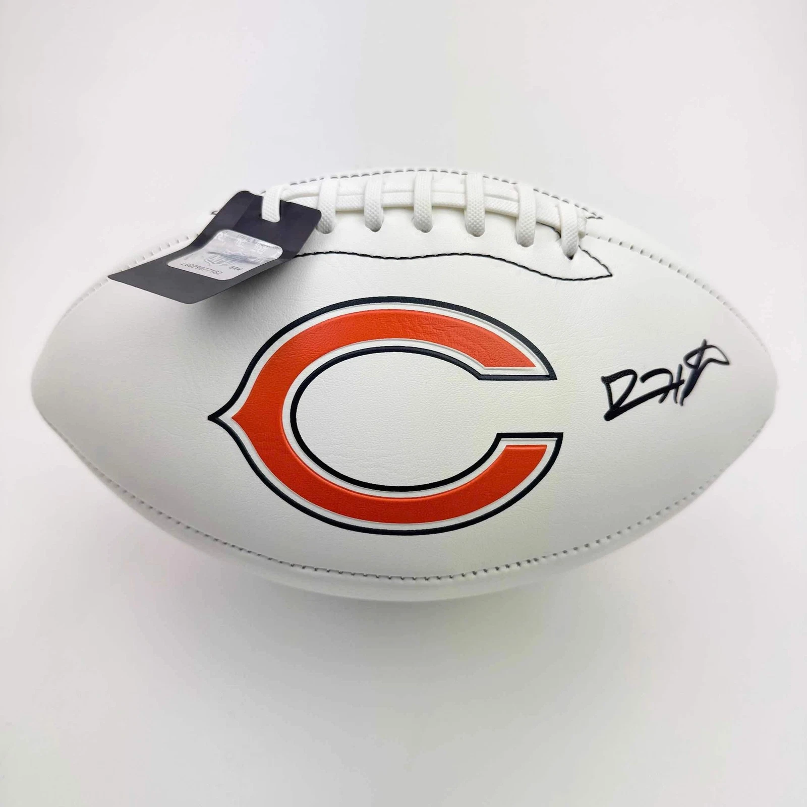 Autographed/Signed Devin Hester Chicago Bears Full Size White Panel Logo JSA COA