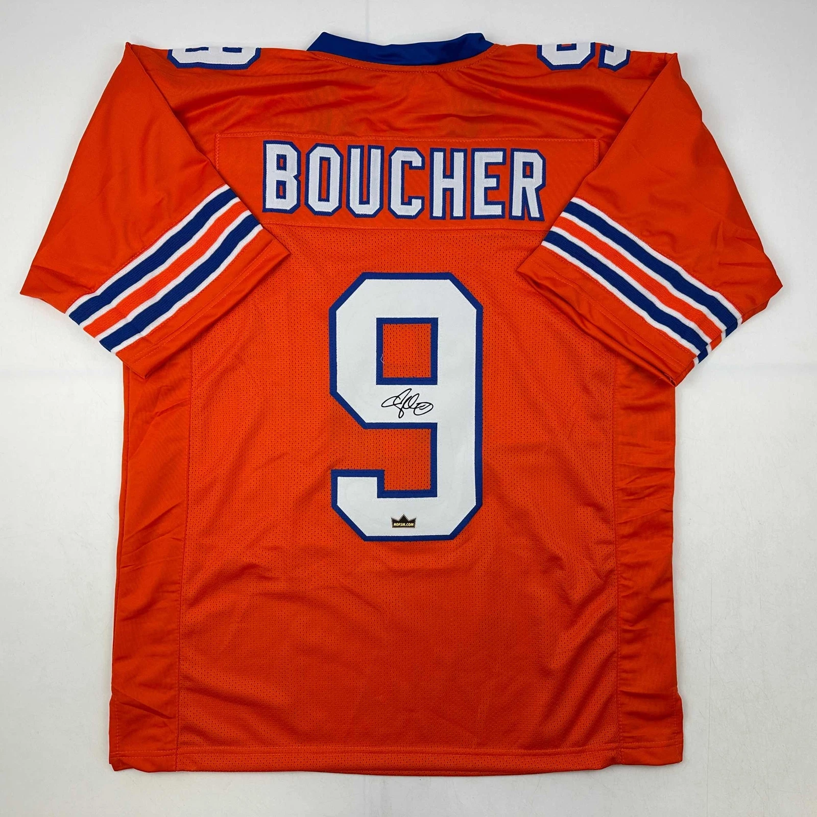 Facsimile Autographed Adam Sandler Bobby Boucher Orange Reprint Jersey Men's XL
