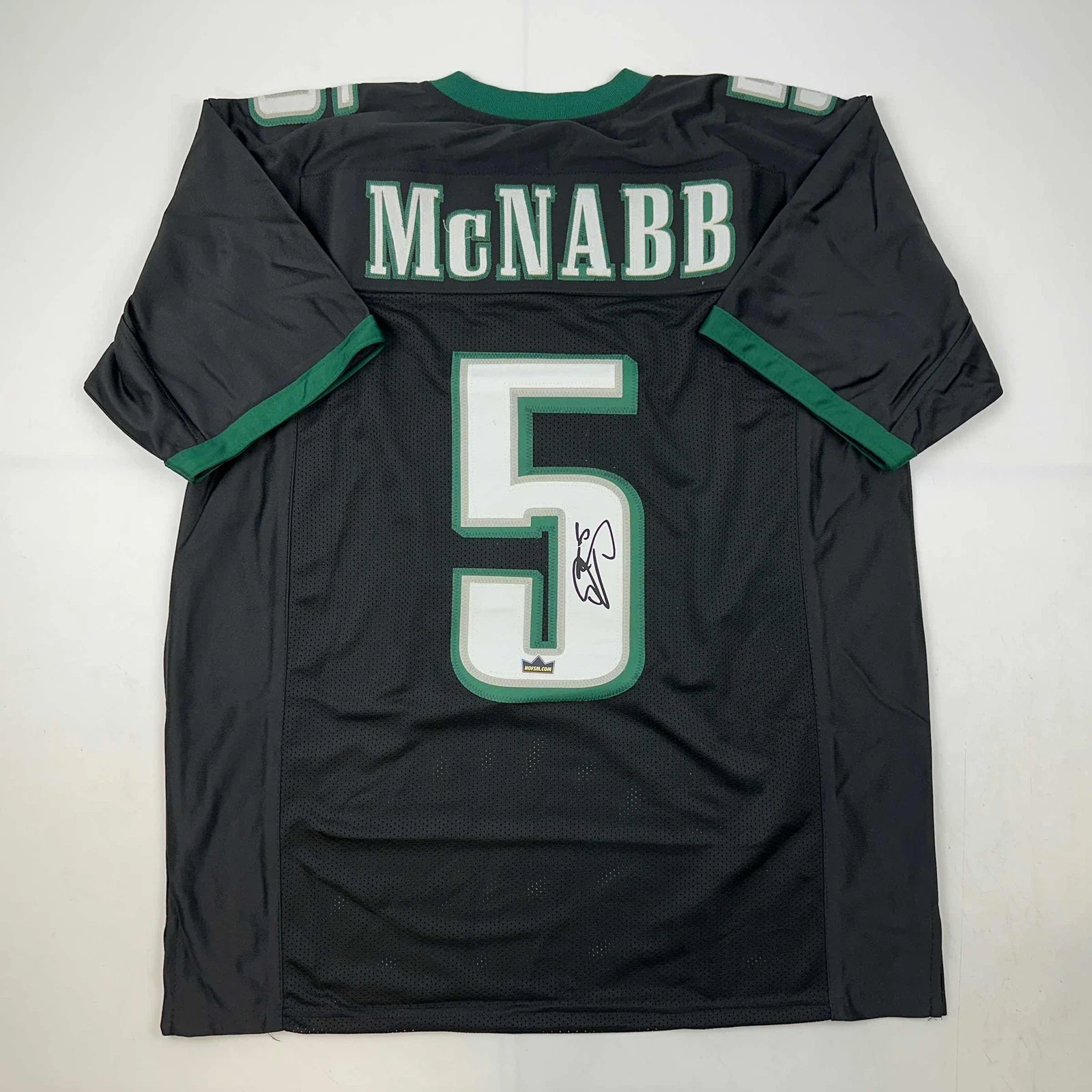 Facsimile Autographed Donovan McNabb Philadelphia Black Reprint Jersey Men's XL