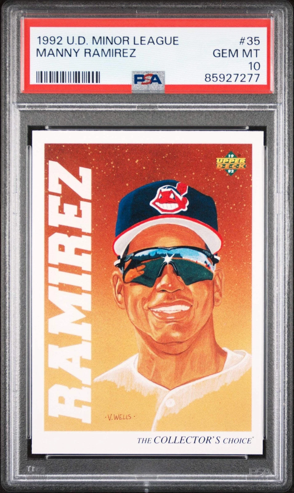 Graded 1992 Upper Deck Minor League Manny Ramirez #35 RC Baseball Card PSA 10