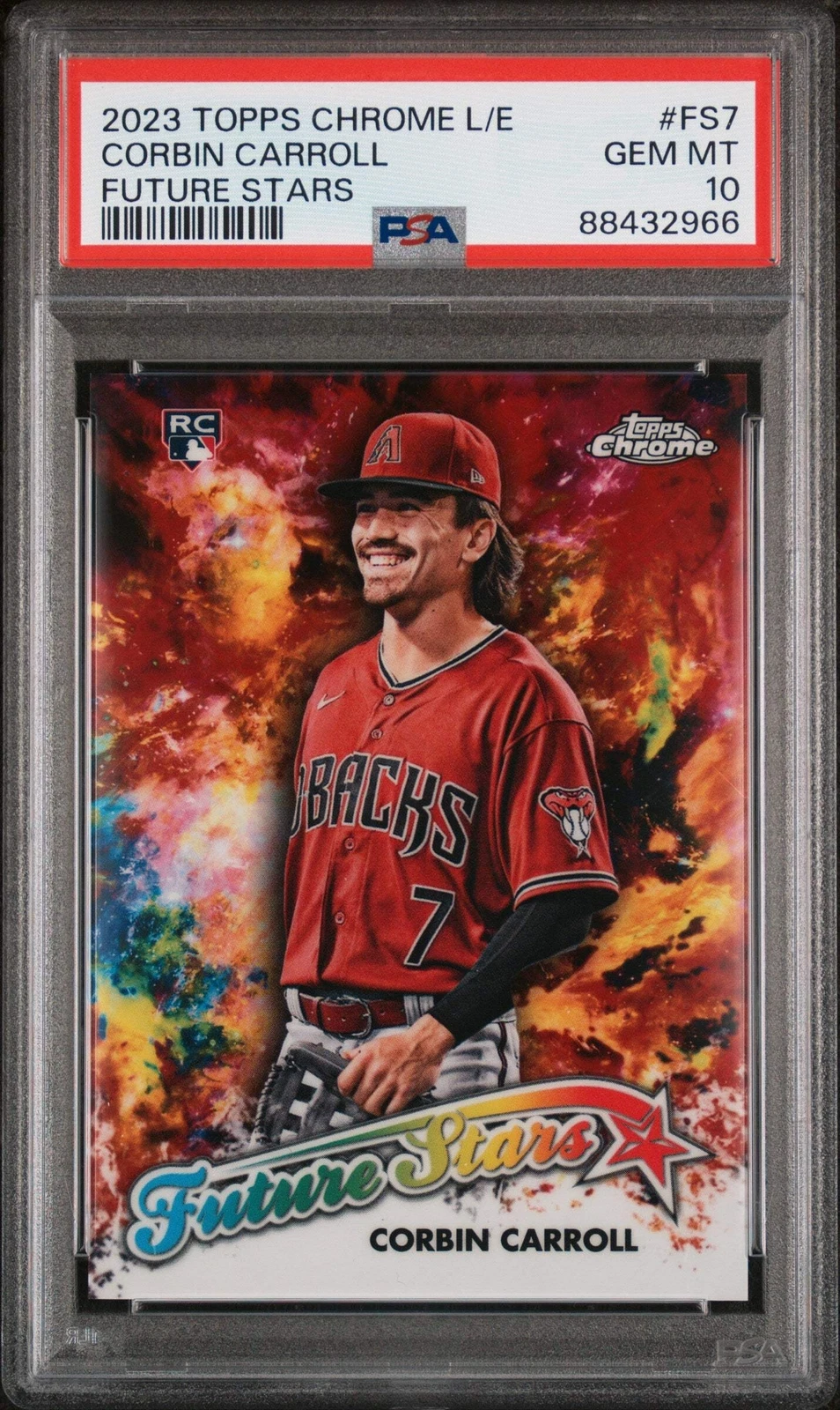 Graded 2023 Topps Chrome L/E Corbin Carroll #FS7 RC Baseball Card PSA 10 Gem
