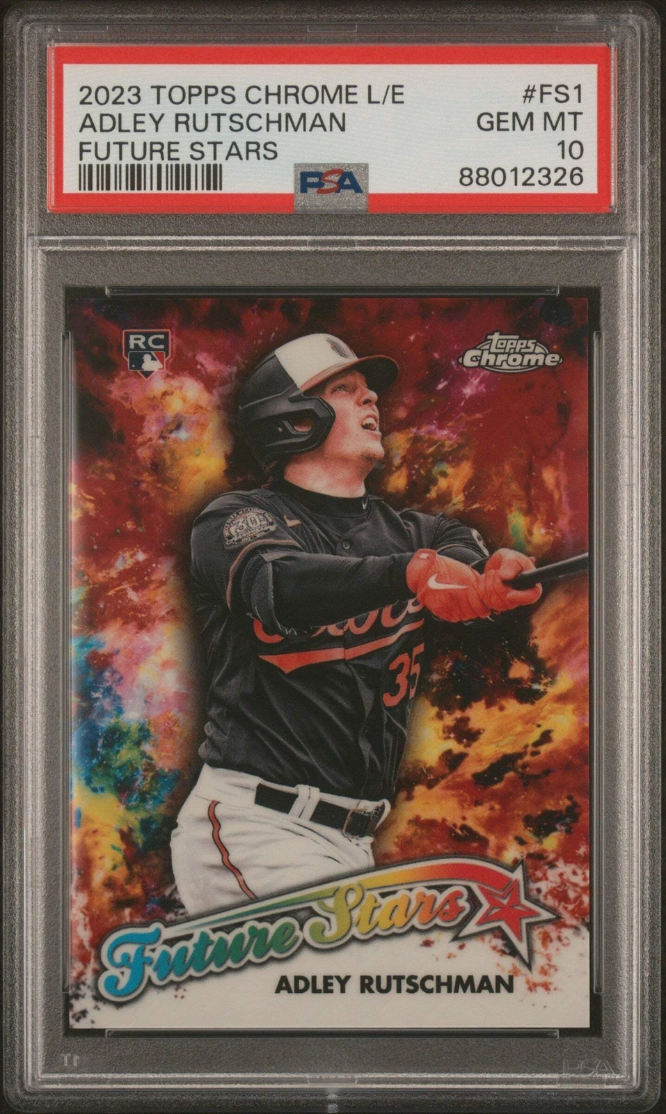 Graded 2023 Topps Chrome L/E Adley Rutschman #FS1 Stars RC Baseball Card PSA 10