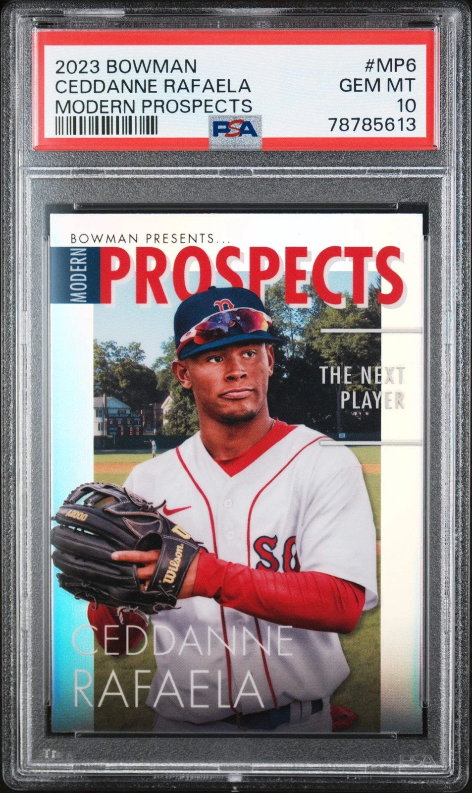 Graded 2023 Bowman Ceddanne Rafaela #MP6 Modern Pros RC Baseball Card PSA 10