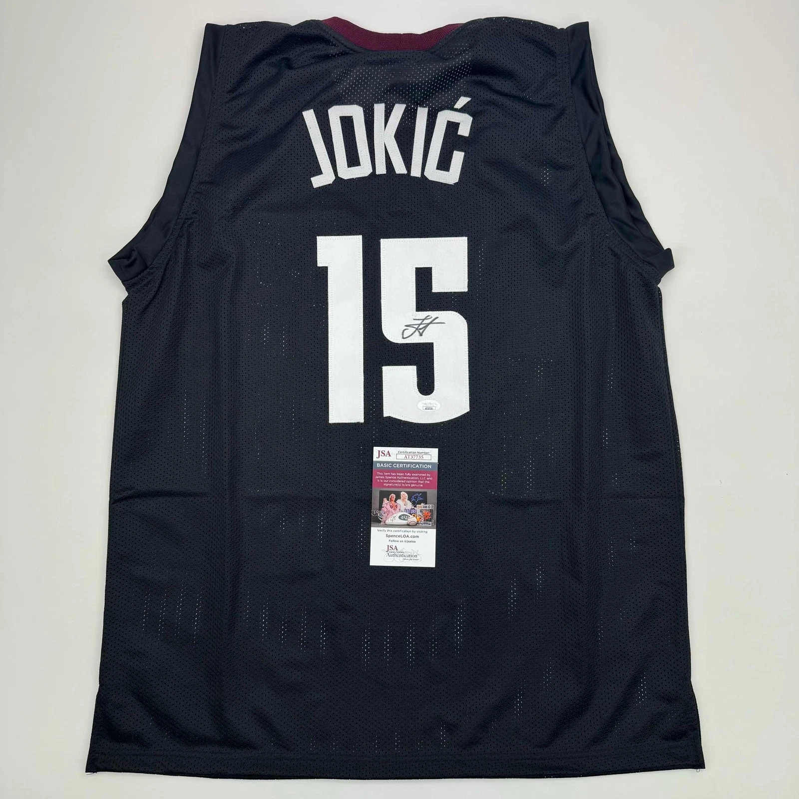Autographed/Signed Nikola Jokic Denver Black 5280 City Edition Jersey JSA COA