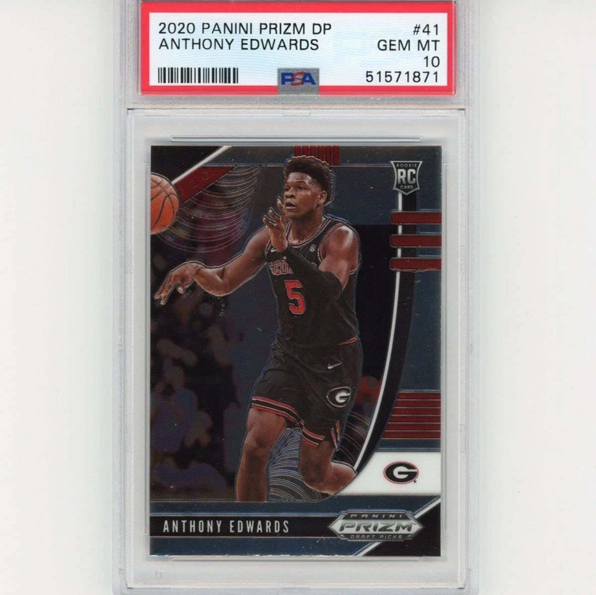 Graded 2020-21 Panini Prizm DP Anthony Edwards #41 Rookie Card PSA 10 Gem Mint