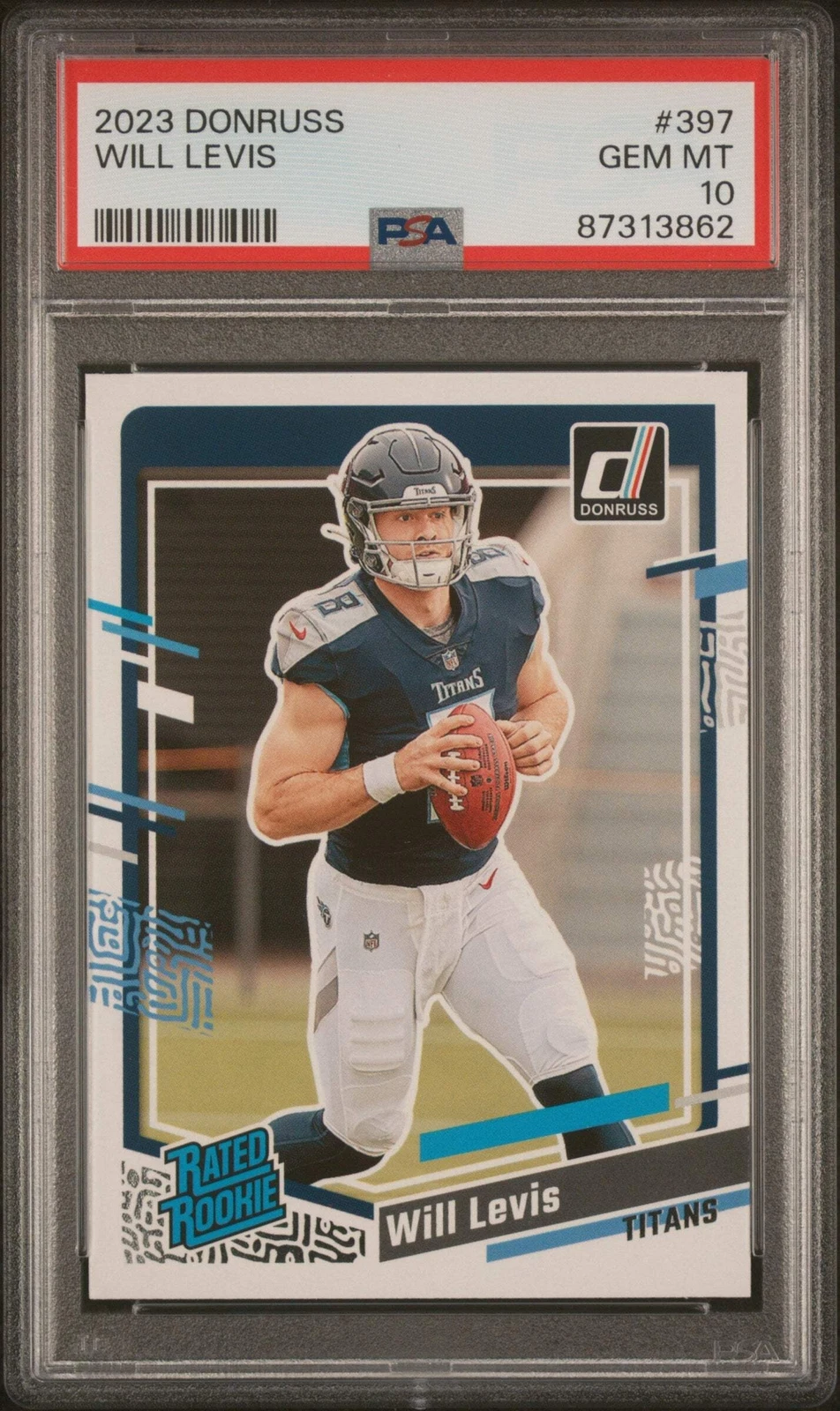 Graded 2023 Panini Donruss Will Levis #397 Rookie RC Football Card PSA 10 Gem