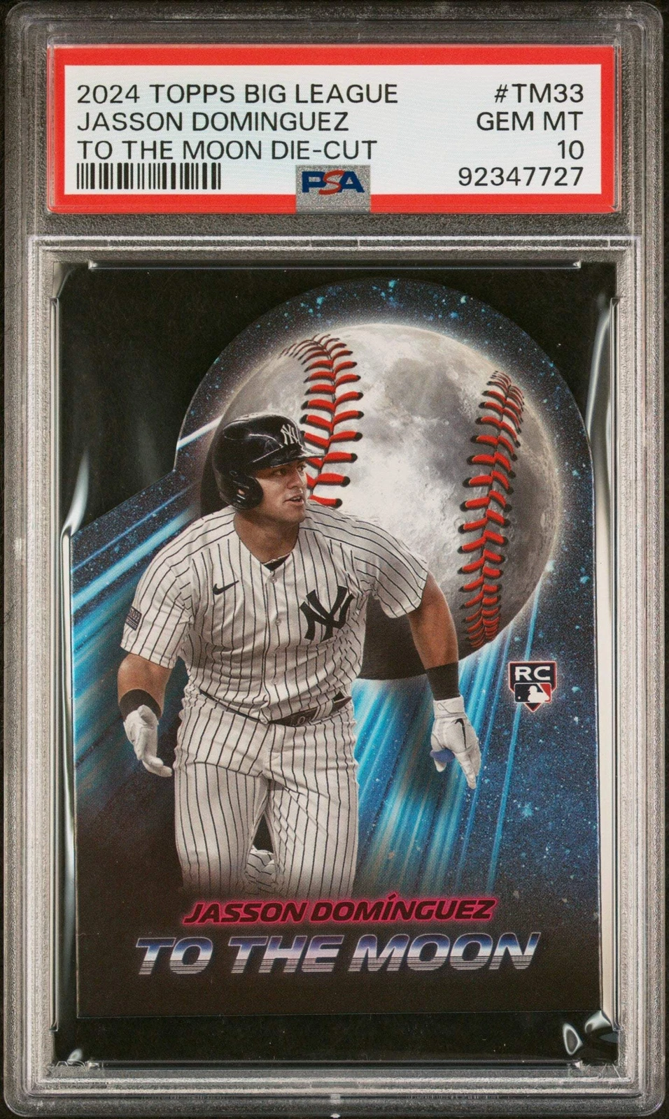 Graded 2024 Topps Big League Jasson Dominguez #TM33 RC Baseball Card PSA 10