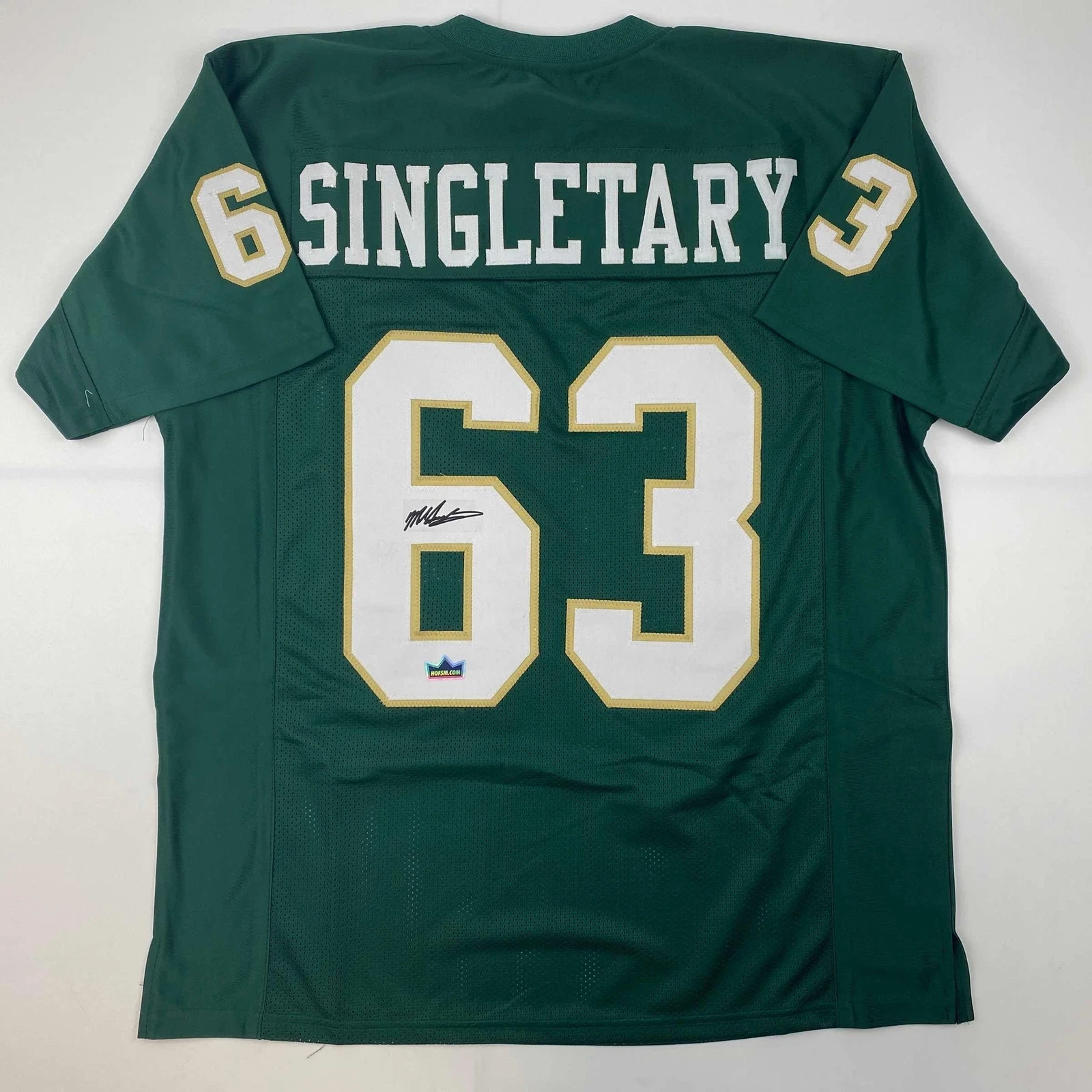 Facsimile Autographed Mike Singletary Baylor Green Reprint Jersey Size Men's XL