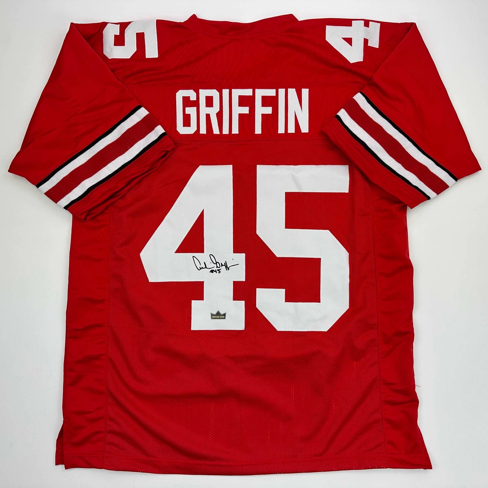 Facsimile Autographed Archie Griffin Ohio State Red Reprint Jersey Size Men's XL