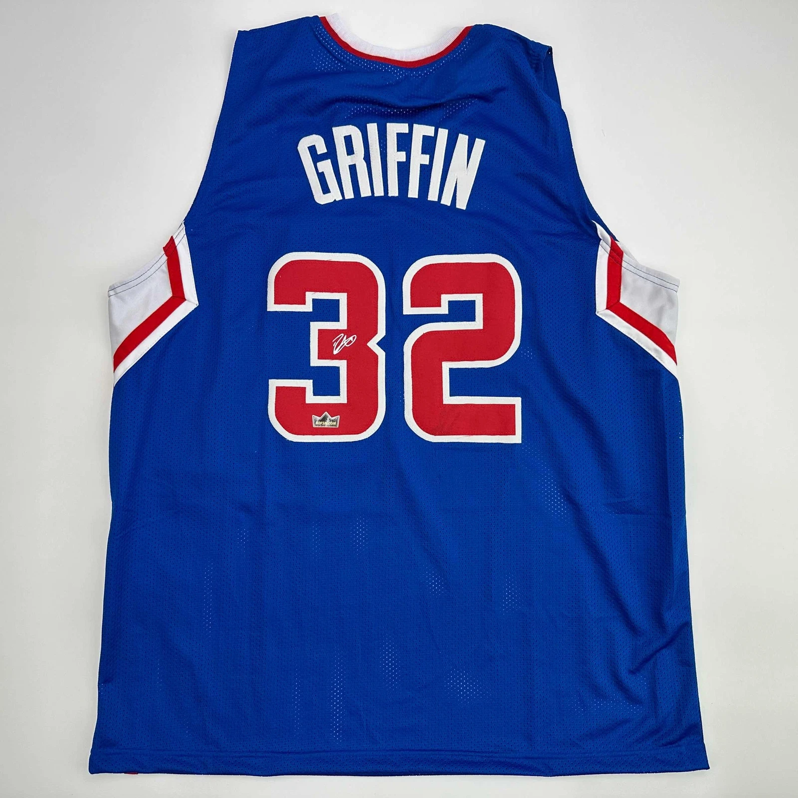 Facsimile Autographed Blake Griffin Los Angeles LA Blue Reprint Jersey Men's XL