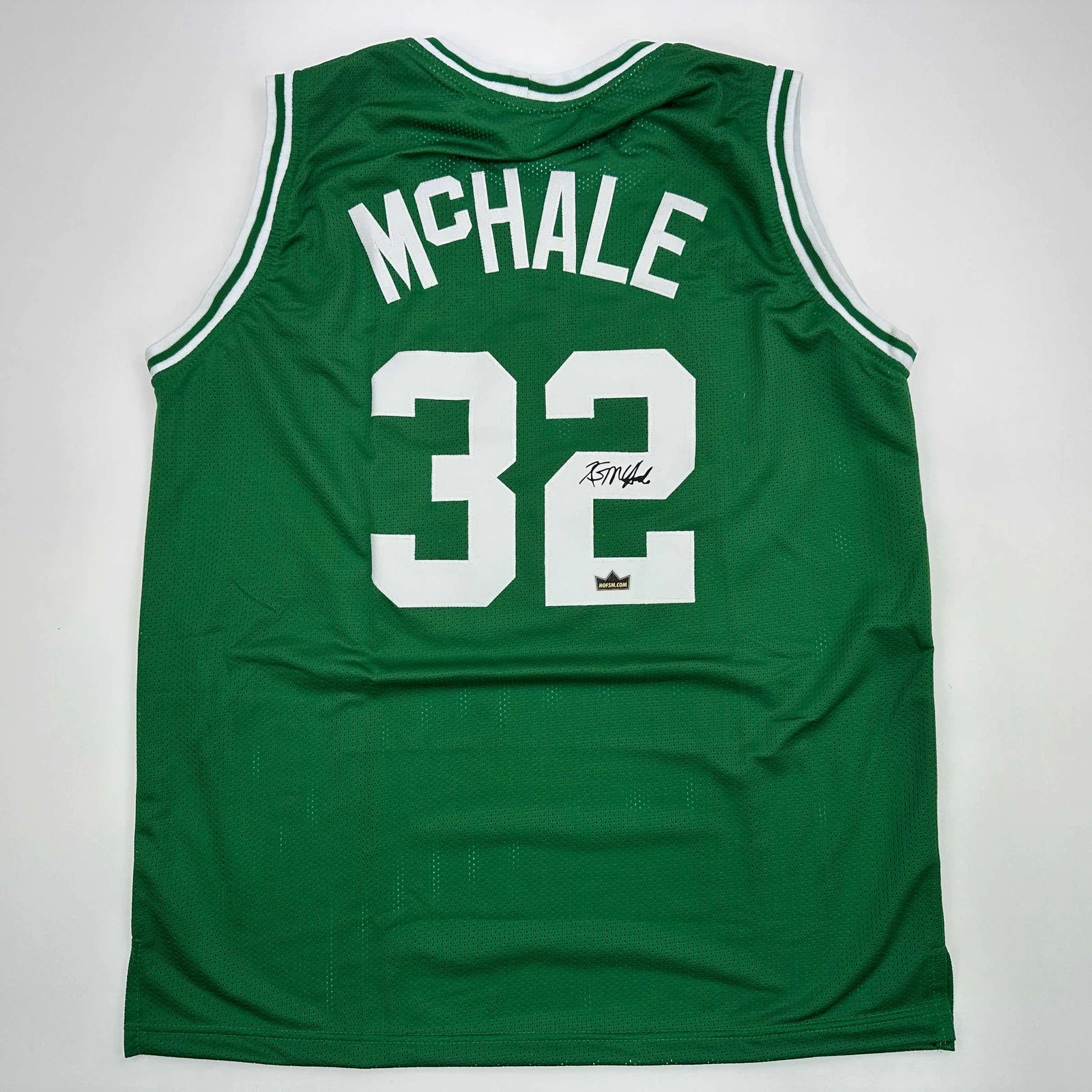 Facsimile Autographed Kevin McHale Boston Green Reprint Jersey Size Men's XL