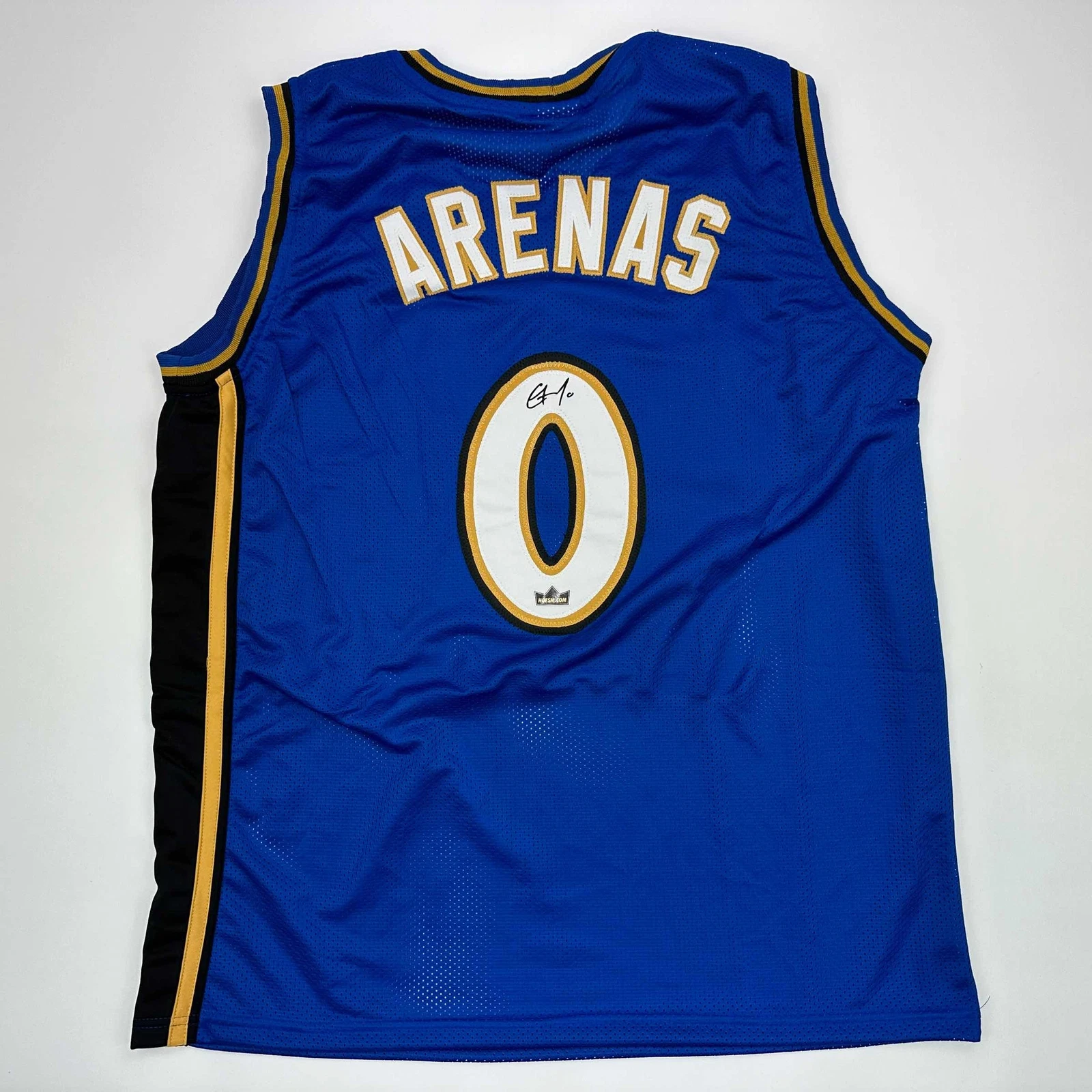 Facsimile Autographed Gilbert Arenas Washington Blue Reprint Jersey Size Mens XL