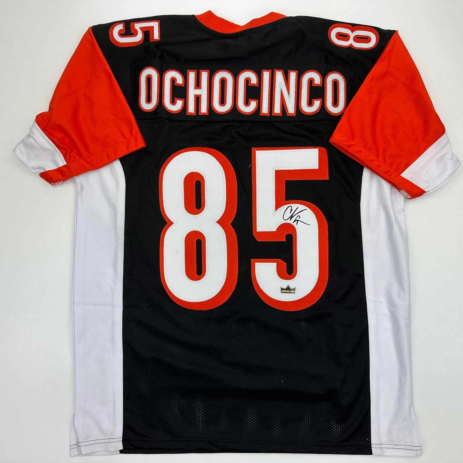 Facsimile Autographed Chad Ochocinco Johnson Cincinnati Black Reprint Jersey XL