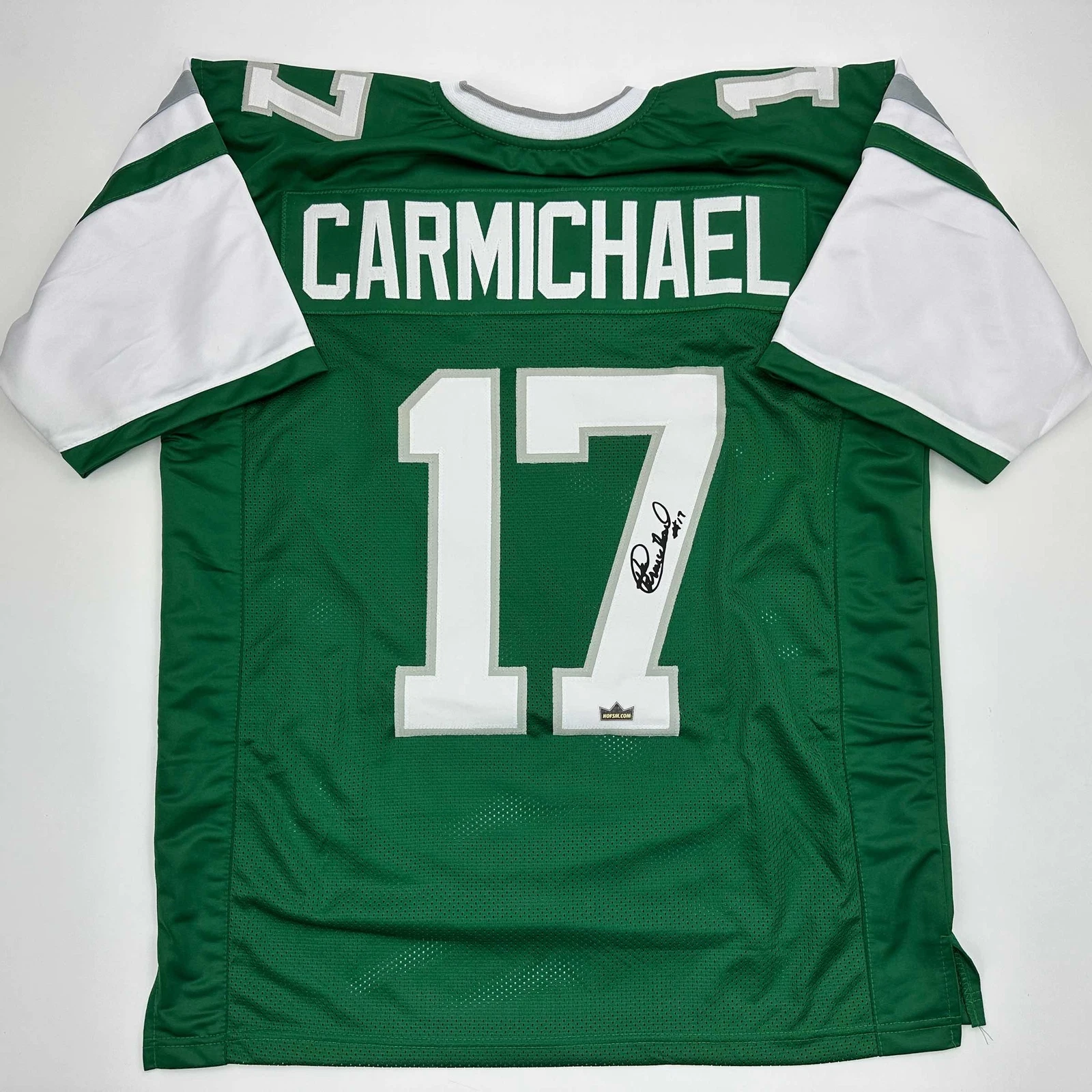 Facsimile Autographed Harold Carmichael Philadelphia Green Reprint Jersey Men XL