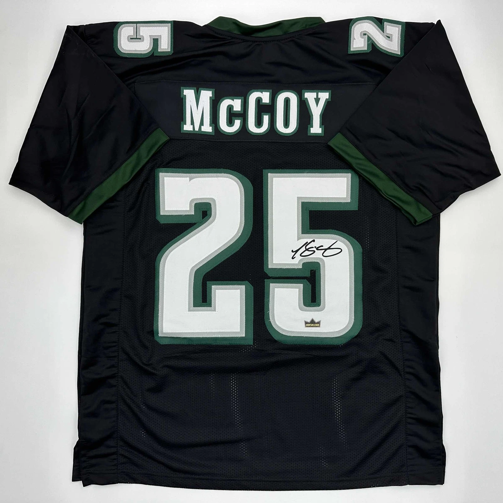Facsimile Autographed LeSean McCoy Philadelphia Black Reprint Jersey Men's XL