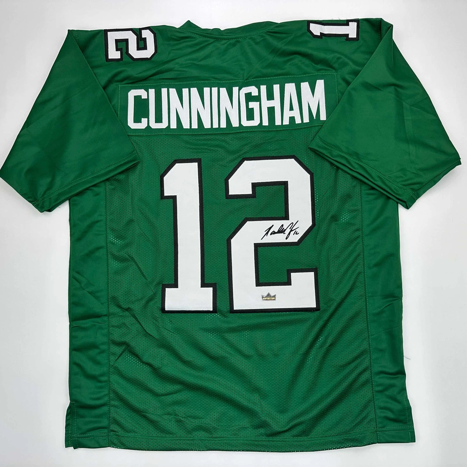 Facsimile Autographed Randall Cunningham Philadelphia Green Reprint Jersey XL