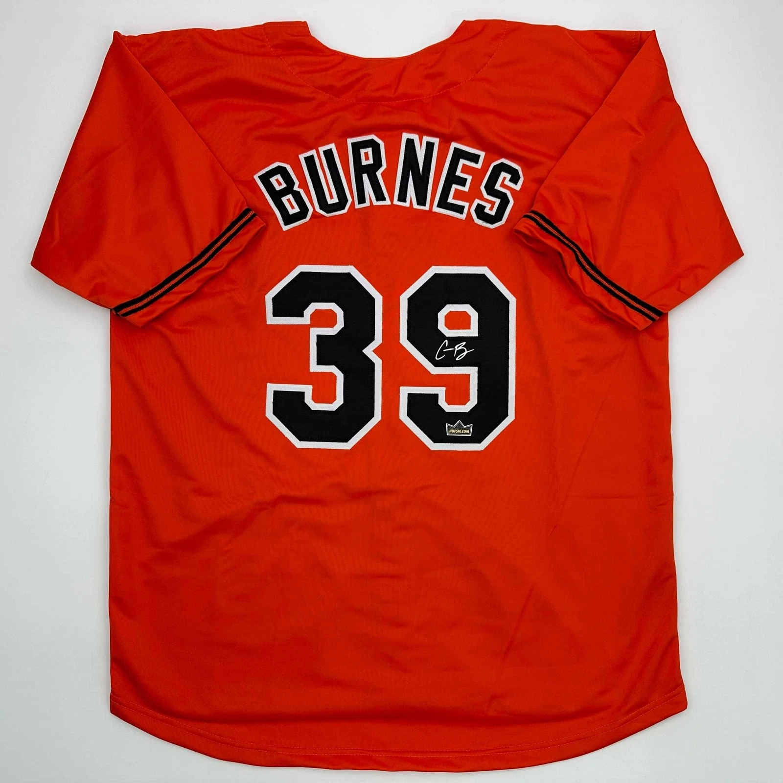 Facsimile Autographed Corbin Burnes Baltimore Orange Reprint Jersey Size Mens XL