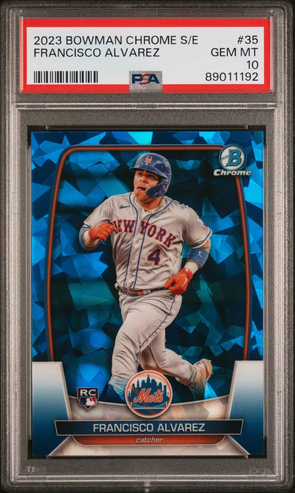 Graded 2023 Topps Bowman Chrome S/E Francisco Alvarez #35 Baseball Card PSA 10