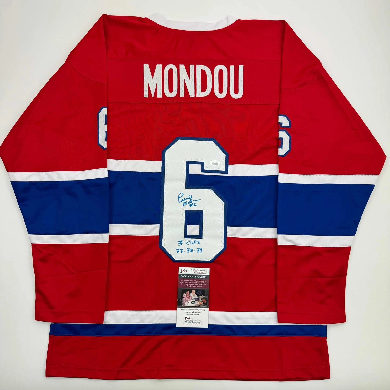 Autographed/Signed Pierre Mondou 