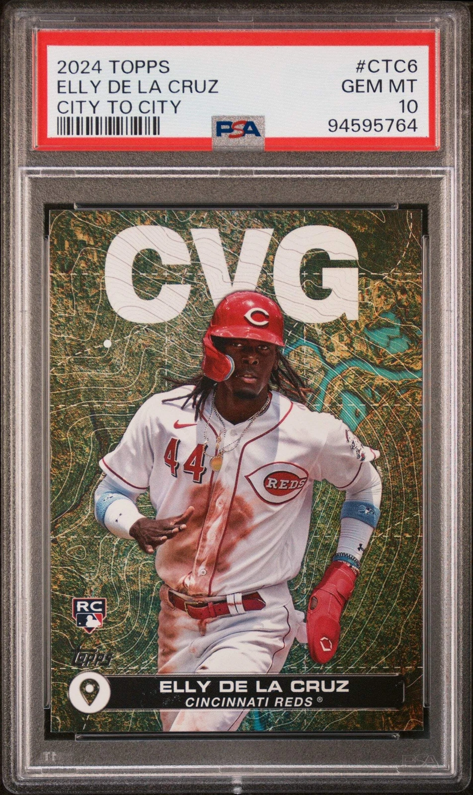 Graded 2024 Topps Elly De La Cruz #CTC6 City to City Rookie Baseball Card PSA 10