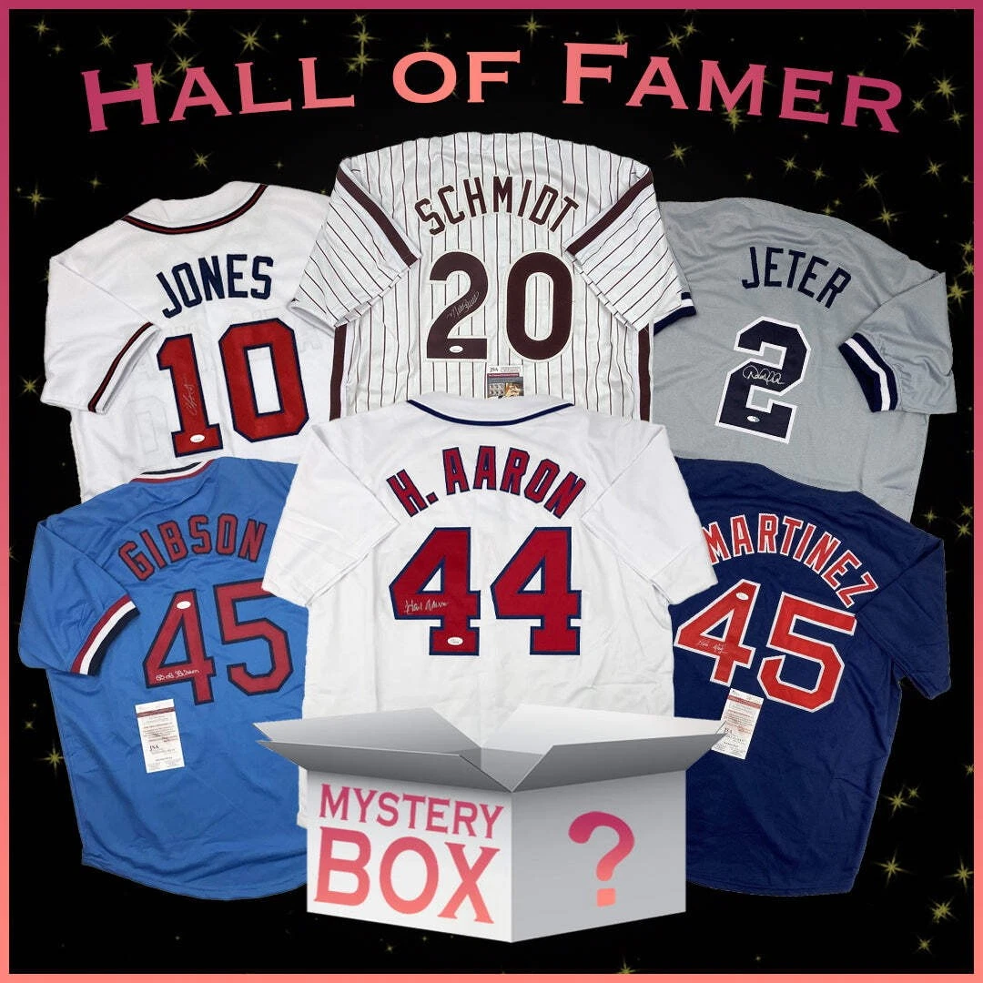Hall of Famers Autographed/Signed Baseball Jersey Mystery Box PSA JSA BAS COA