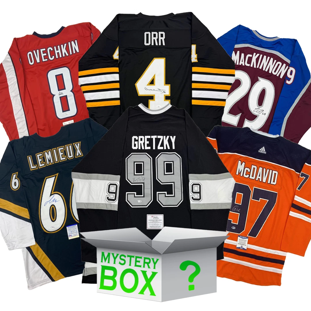 High Roller Autographed/Signed Hockey Jersey Mystery Box PSA JSA Fanatics COA