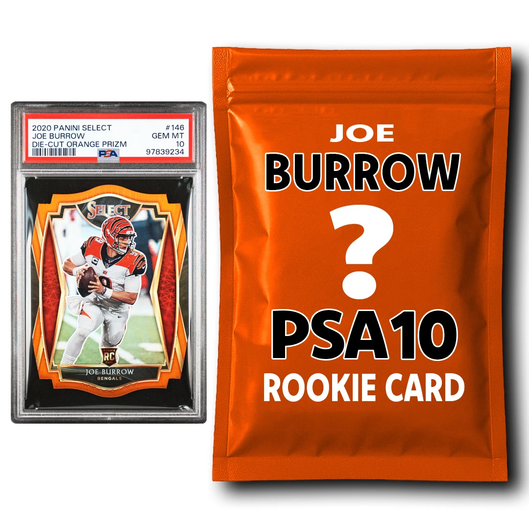 PSA 10 Rookie Graded Football Card Mystery Box - Joe Burrow