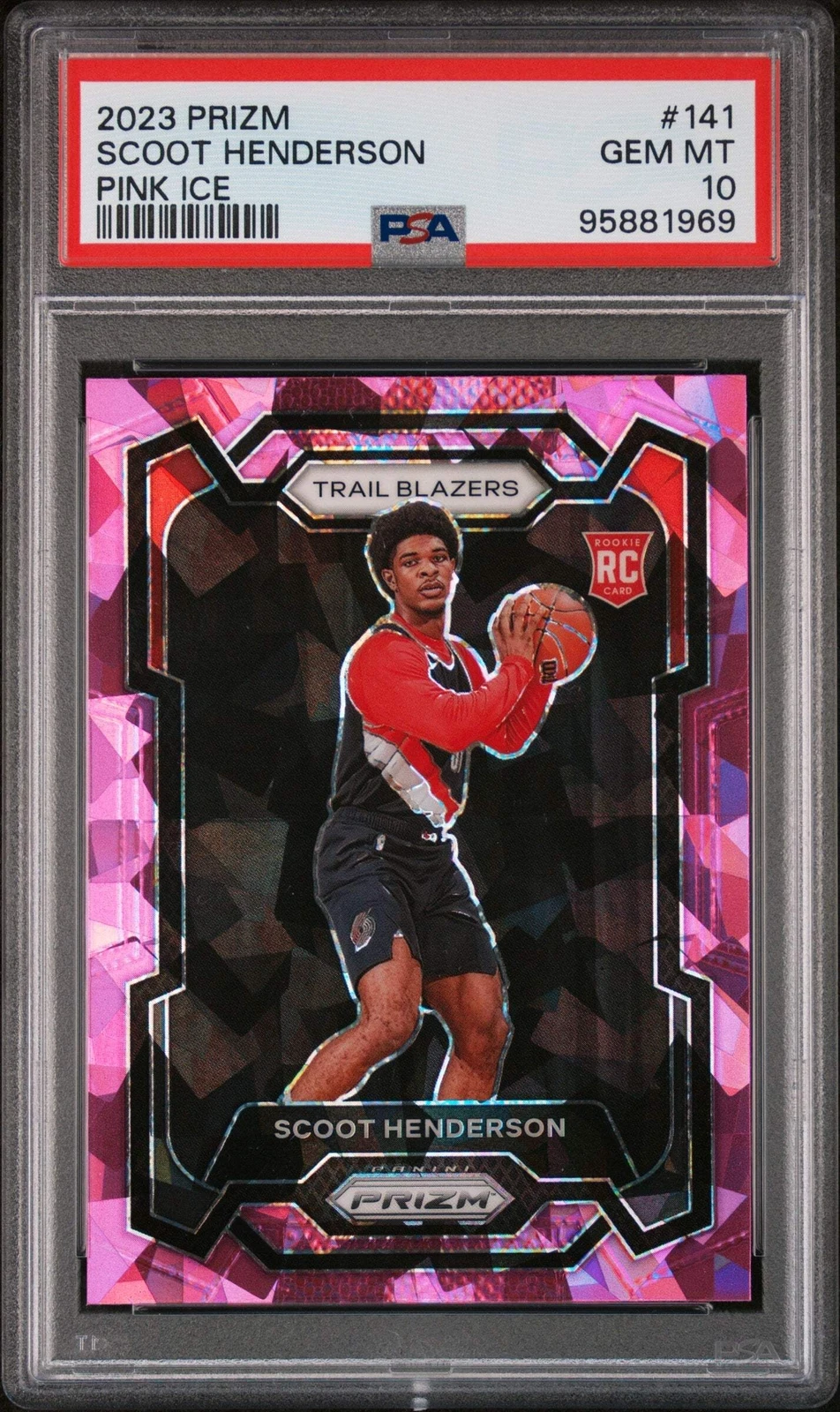 Graded 2023 Panini Prizm Scoot Henderson #141 Rookie RC Card PSA 10 Gem Mint