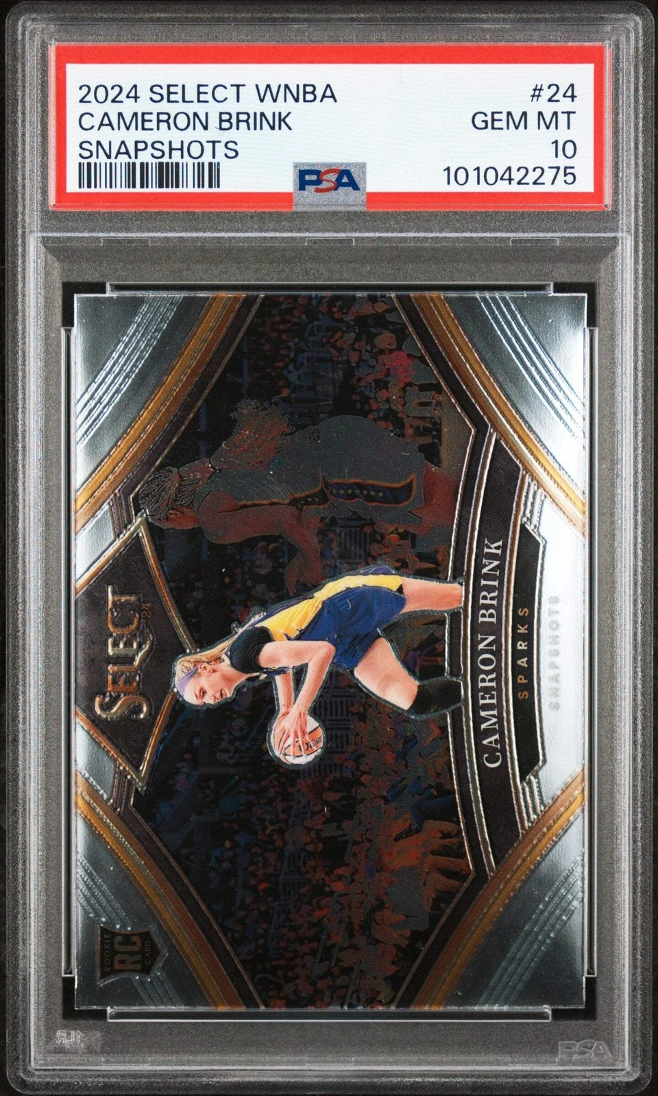 Graded 2024 Panini Select Cameron Brink #24 Snapshots RC Basketball Card PSA 10