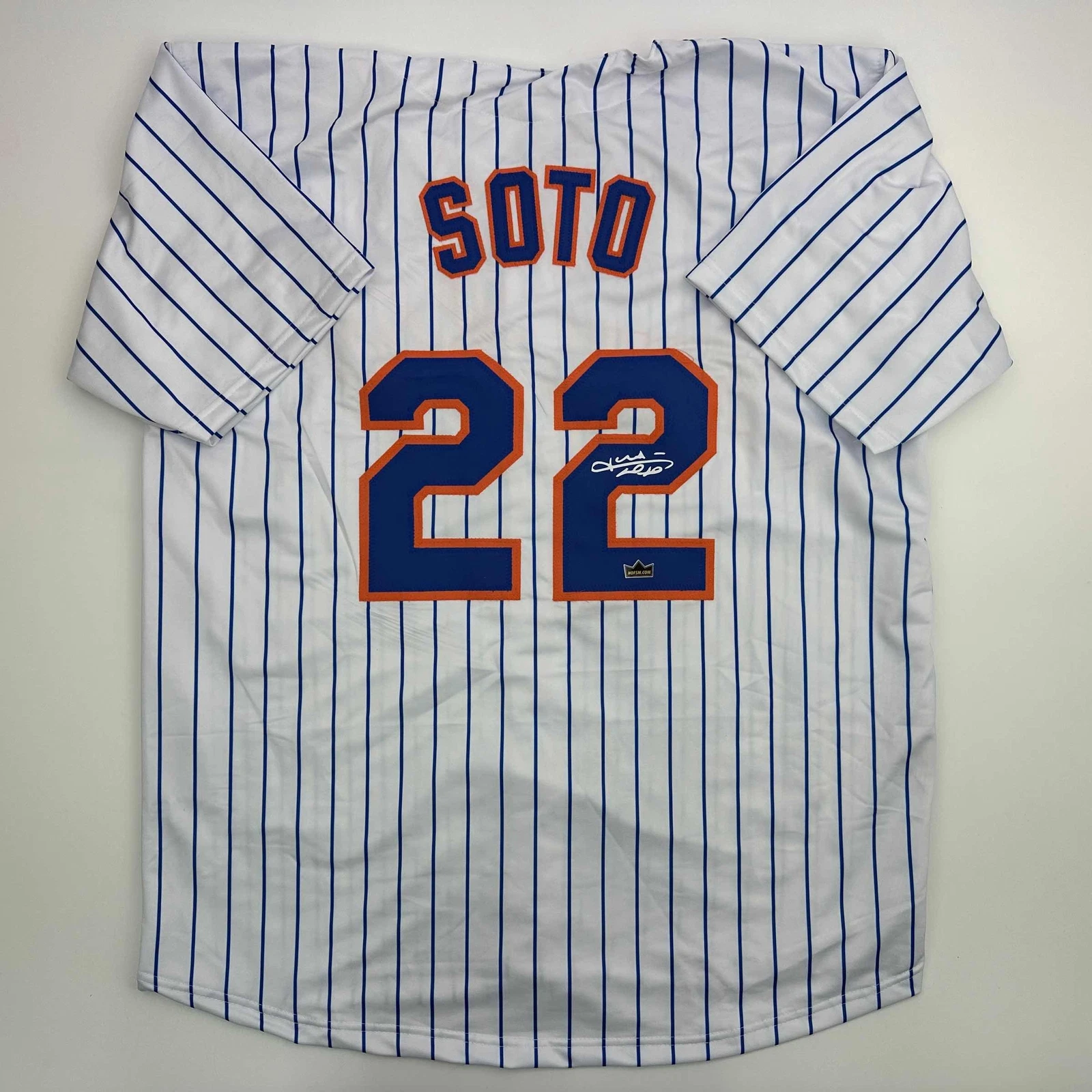 Facsimile Autographed Juan Soto New York Pinstripe Reprint Jersey Size Men's XL