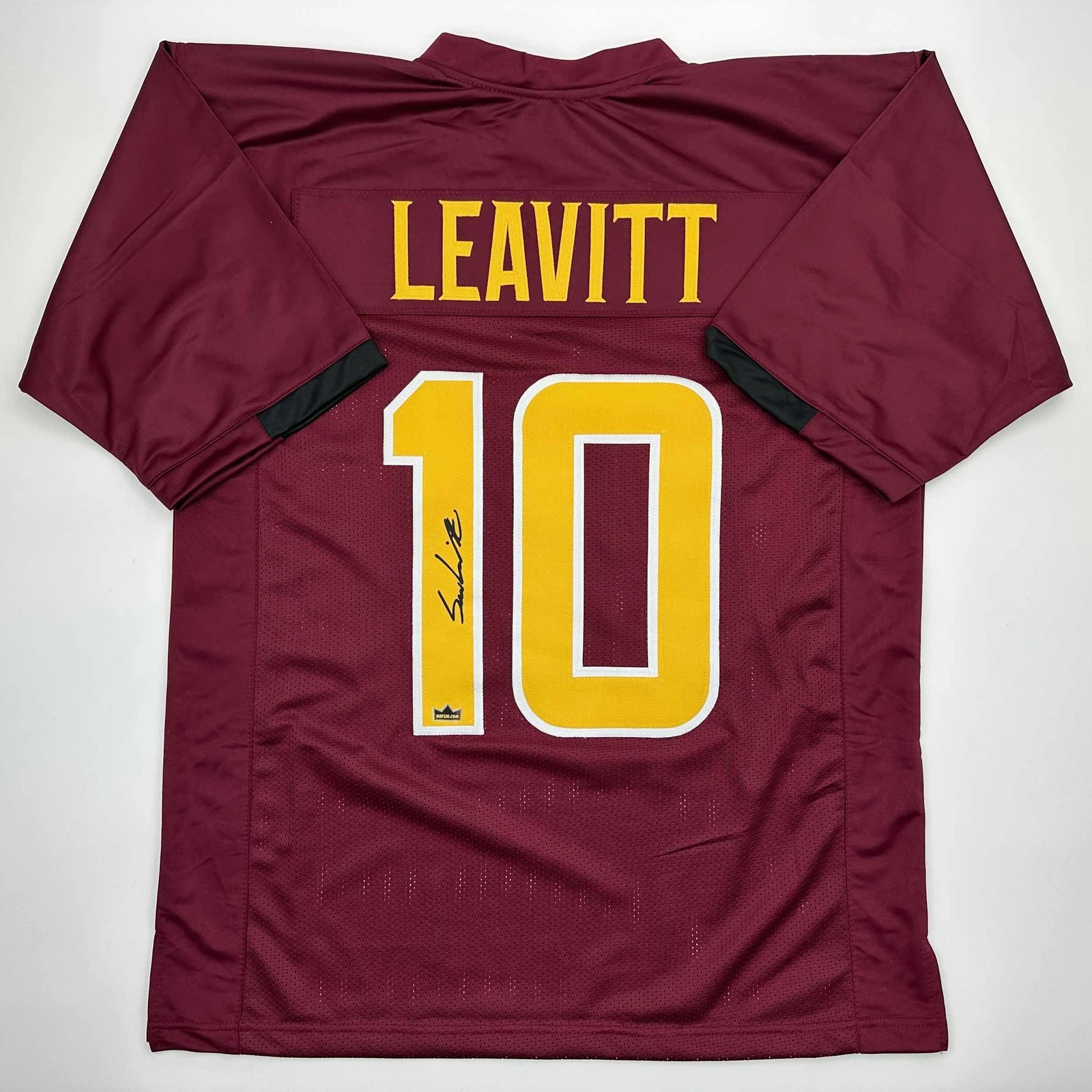 Facsimile Autographed Sam Leavitt Arizona State Red Reprint Jersey Size Men's XL