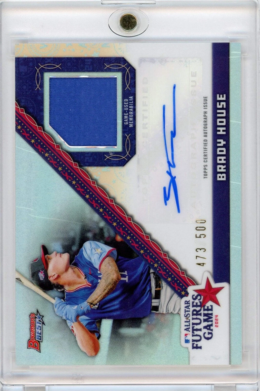 2024 Bowmans Best Brady House #FGRABH Futures Game Auto /500 RC Baseball Card