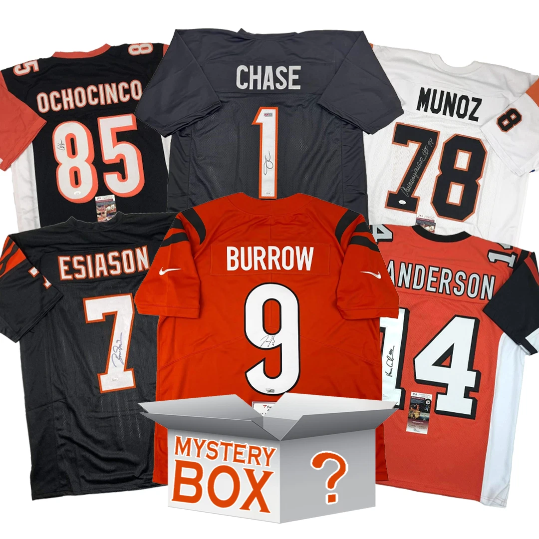 Autographed/Signed Cincinnati Football Jersey Mystery Box PSA JSA or Beckett COA