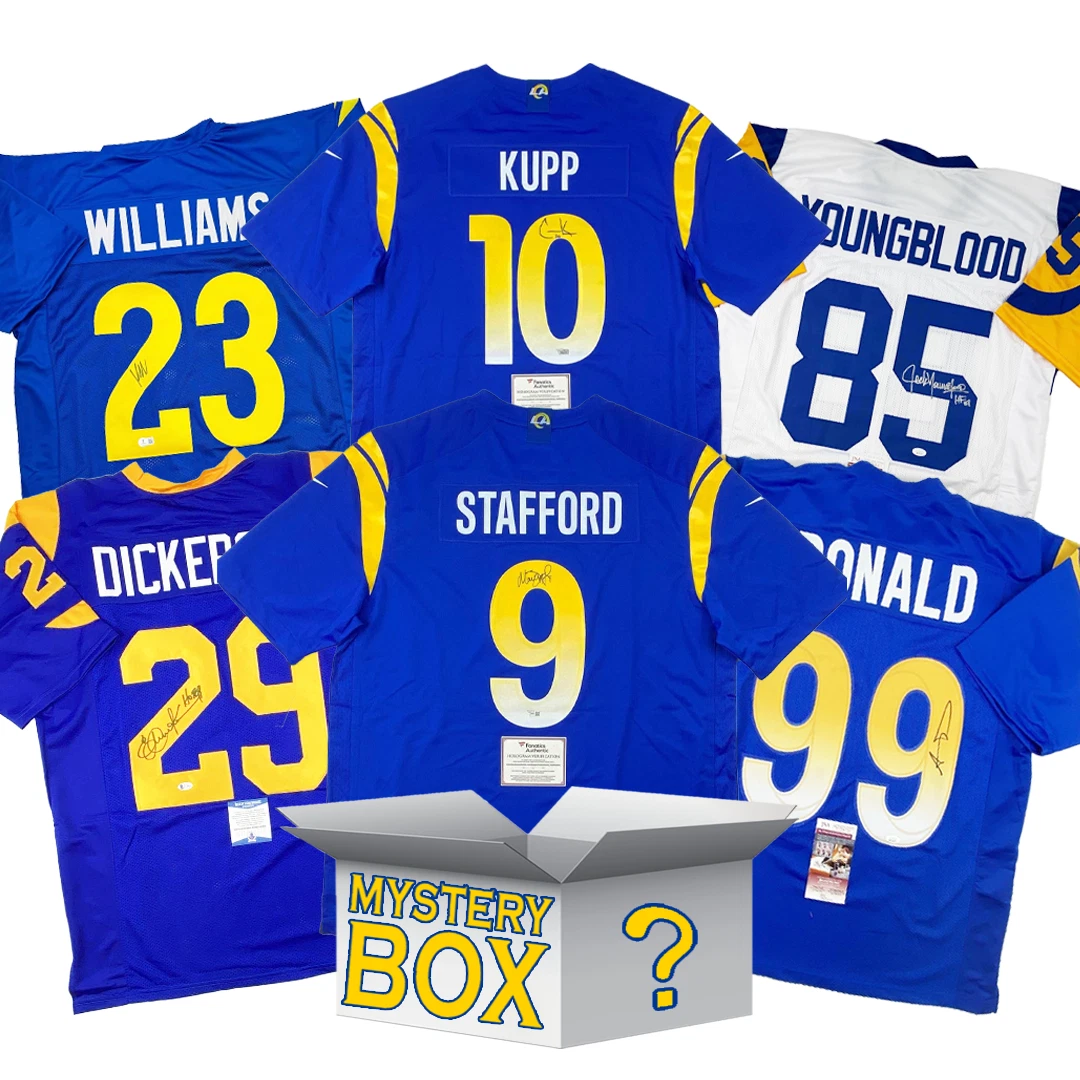 Autographed/Signed Los Angeles Football Jersey Mystery Box PSA JSA BAS COA