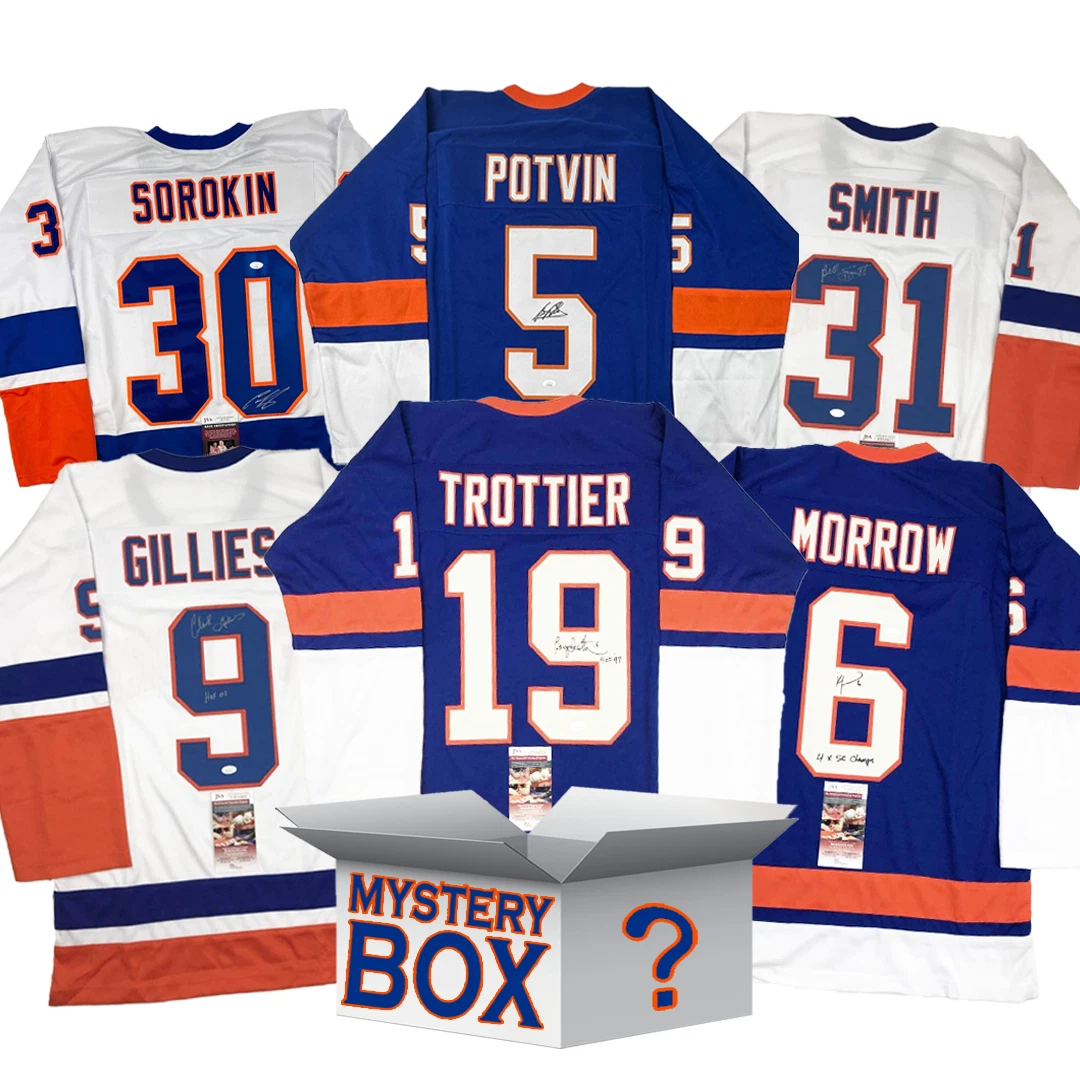 Autographed/Signed New York Hockey Jersey Mystery Box PSA JSA or Beckett COA