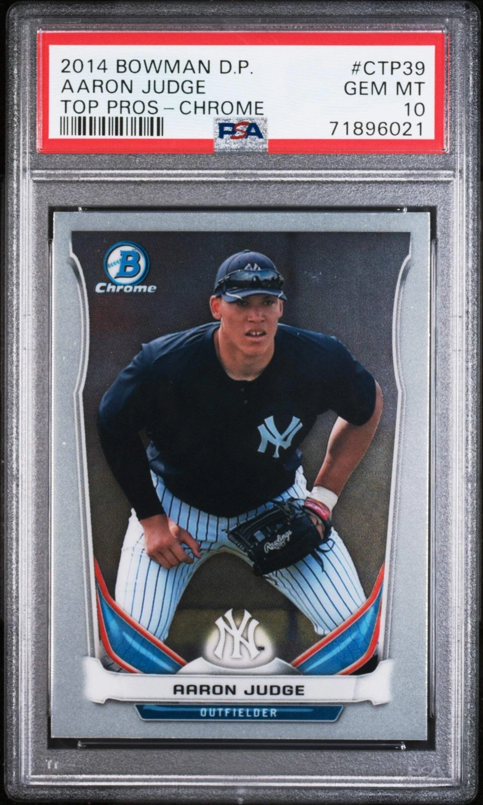 Graded 2014 Topps Bowman Draft Picks Aaron Judge #CTP39 RC Baseball Card PSA 10