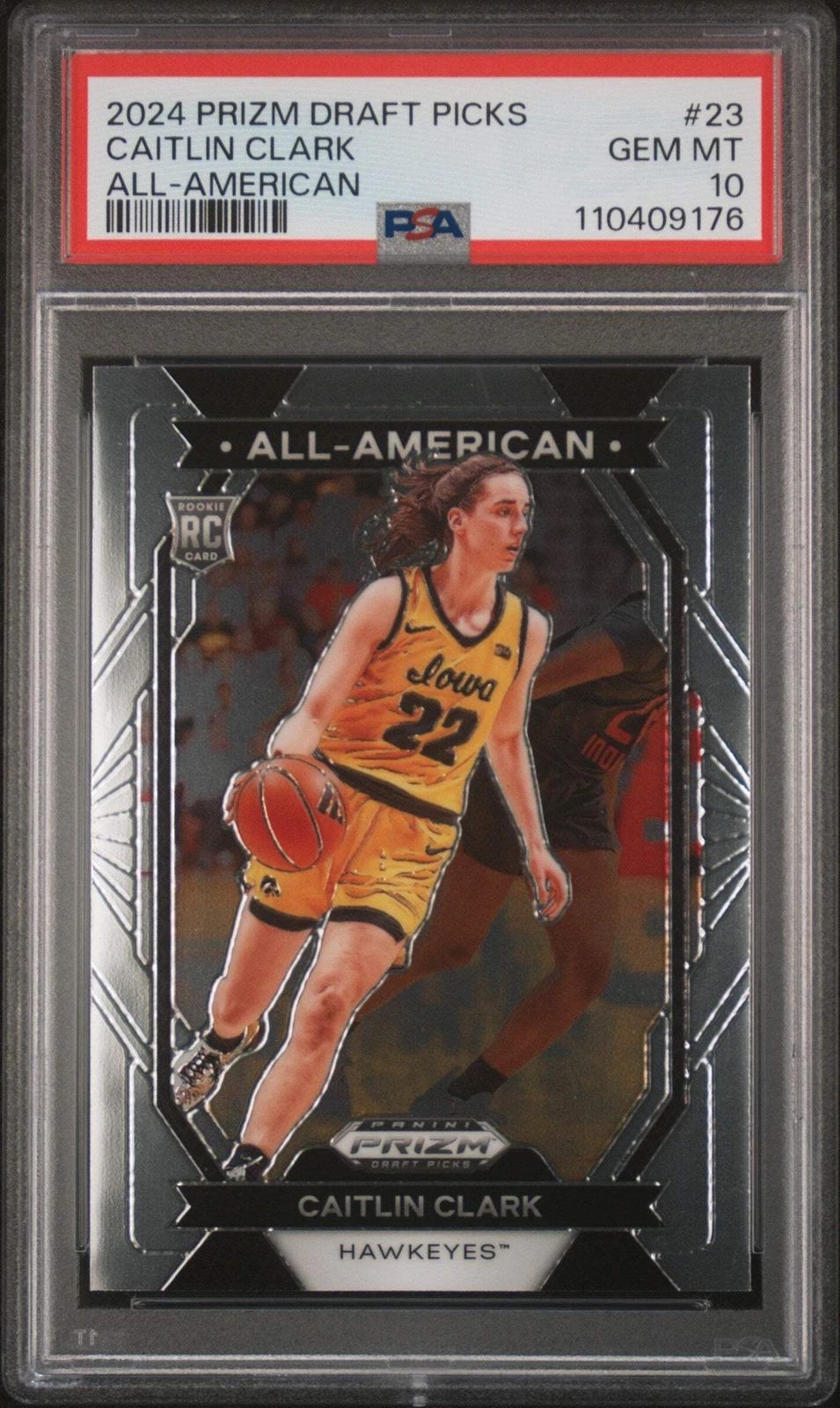 Graded 2024 Prizm DP Caitlin Clark #23 All American Basketball Card PSA 10