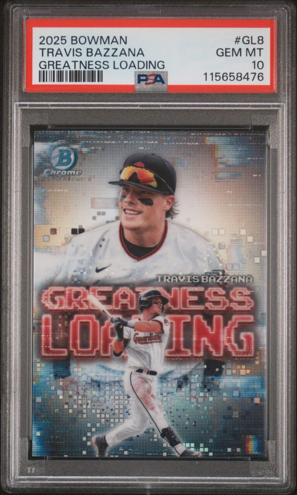 Graded 2025 Bowman Travis Bazzana #GL8 Greatness Loading RC Baseball Card PSA 10