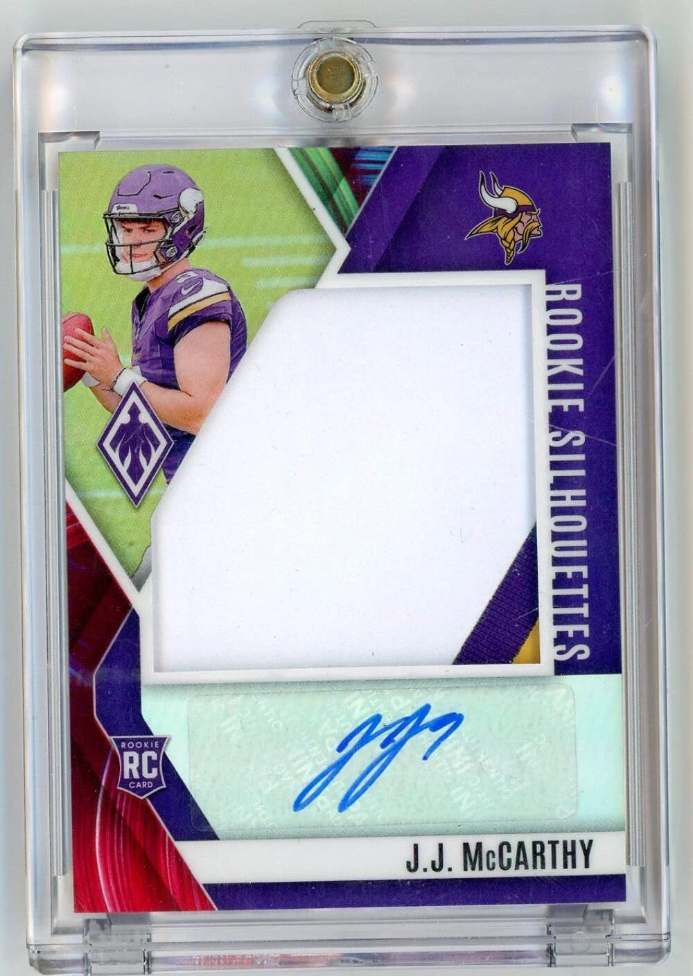 2024 Phoenix Rookie Silhouettes JJ McCarthy #RSJMY RPA /6
