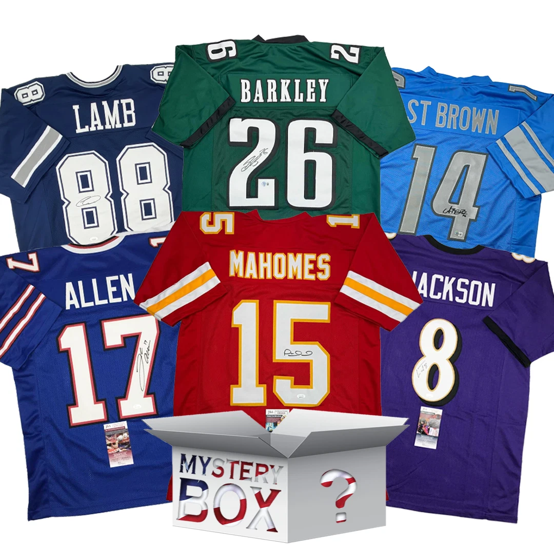 Autographed/Signed Gridiron Kickoff 2025 Football Jersey Mystery Box PSA JSA COA