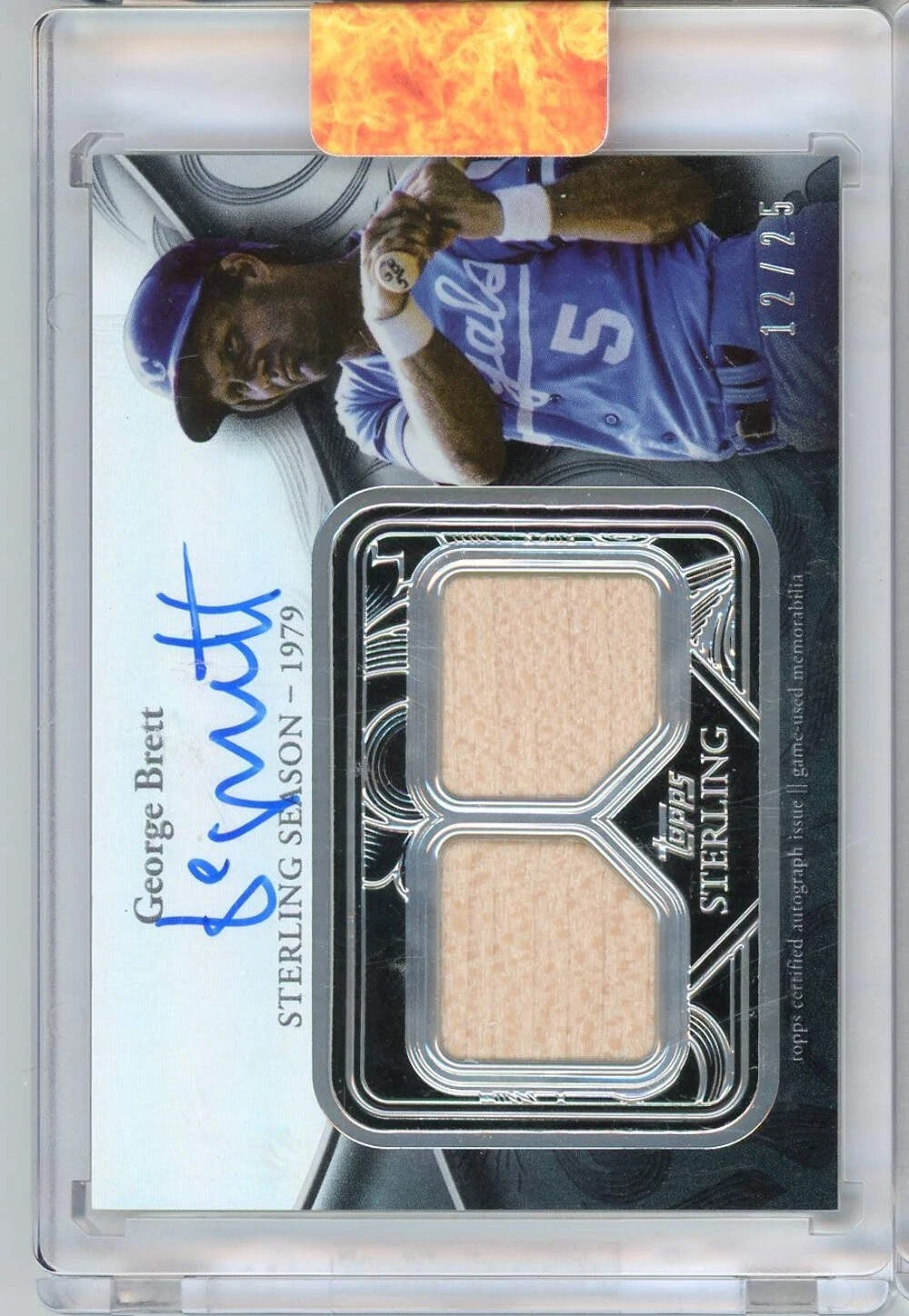 2024 Topps Sterling George Brett #SSARGB Auto/25 Baseball Card