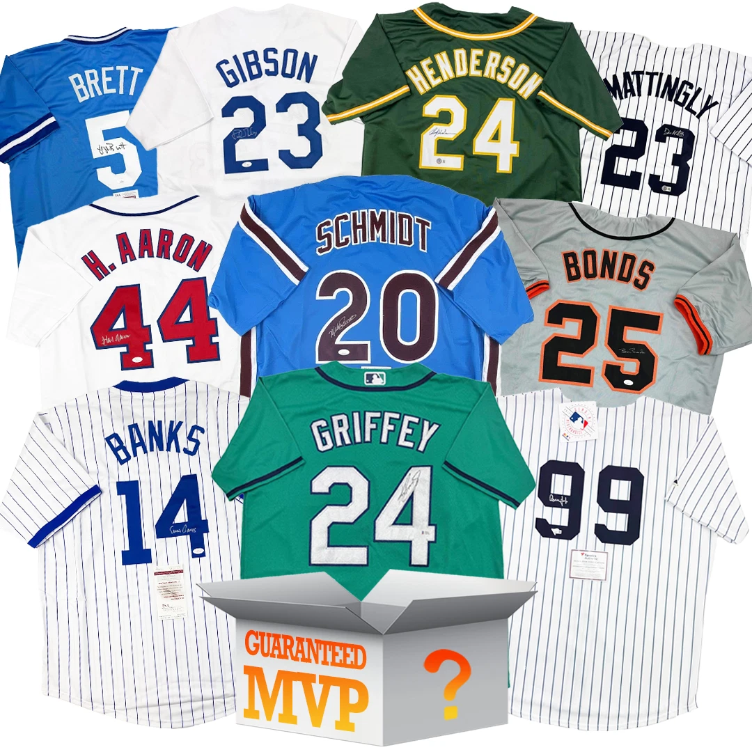 MVPs Autographed/Signed Baseball Jersey Mystery Box with PSA JSA or Beckett COA