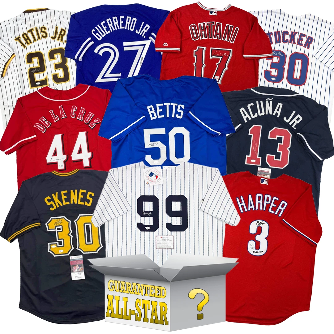 Current All-Stars Autographed/Signed Baseball Jersey Mystery Box PSA JSA BAS COA