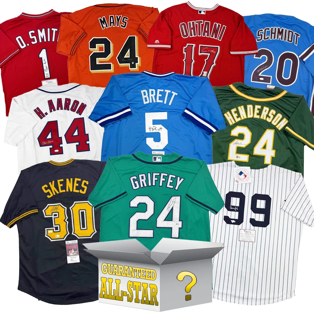 All-Star Autographed/Signed Baseball Jersey Mystery Box with PSA JSA or BAS COA