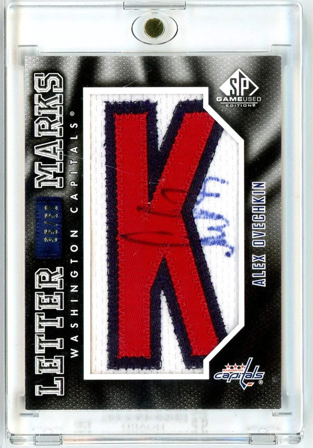 2010 SP Game Used Alexander Alex Ovechkin #LM-AO /50 Relic Auto Hockey Card